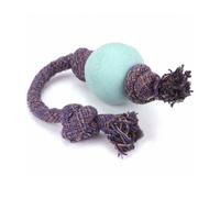 Beco Pets, Eco-Friendly Dog Ball On a Rope, Large, Blue, 1 Rope