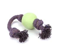 Beco Pets, Eco-Friendly Dog Ball On a Rope, Large, Green, 1 Rope