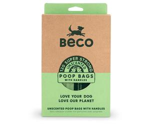 Beco Poop Bags with Handles (Unscented) - Pack Size : 120 Bags