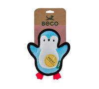 Beco Recycled Rough And Tough Peggy The Penguin Dog Toy Small Recycled Materials