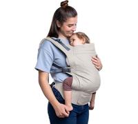 Beco Toddler Carrier 24-48 Months, Cotton, Wide Seat, Ecru | Backpack-Style or Front Carry for hiking and travel, Sleeping Hood, Phone Pocket and Padded Waist Belt, fits preschoolers.