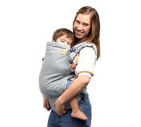 Beco Toddler Carrier 24-48 Months, Cotton, Wide Seat, Grey | Backpack-Style or Front Carry for hiking and travel, Sleeping Hood, Phone Pocket and Padded Waist Belt, fits preschoolers.