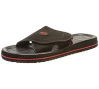 Beco Unisex Slipper, Rot/Schwarz, 43, Velcro Closure, Comfortable, Available in Blue, Yellow, Black/Red, Sizes 35-46