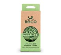 Beco Dog Poop Bags Rolls - Strong & Large - 60 Bags (4 Rolls of 15) Unscented, Dispenser Compatible for Dog Waste