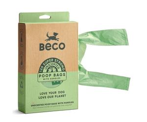 Beco Unscented Recyled Poop Bags with Handles - Handle Bags - 120 Bags