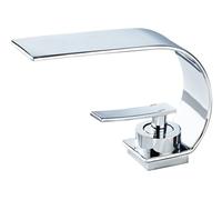 BECOLA Low Arc Morden Bathroom Faucet,Brass Ceramic Valve Vanity Sink Faucet,Touch On Single Handle One Hole/Three Holes Hot and Clod Water Mixer Tap (Chrome)