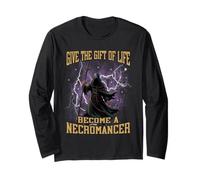 Become A Necromancer Funny Hard Meme Bootleg Long Sleeve T-Shirt