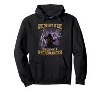 Become A Necromancer Funny Hard Meme Bootleg Pullover Hoodie