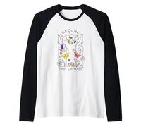 Become The Change - Pride Empowerment Rainbow LGBTQ+ Raglan Baseball Tee