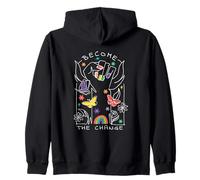 Become the Change - Pride Empowerment Rainbow LGBTQ+ Zip Hoodie