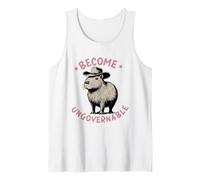 Become ungovernable Capybara Funny Capybara Cowboy Tank Top