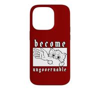 Become Ungovernable Cat Biting Arm Resistance Class Case for iPhone 14 Pro