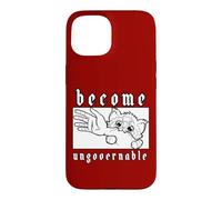 Become Ungovernable Cat Biting Arm Resistance Class Case for iPhone 15