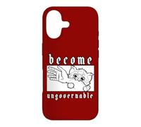 Become Ungovernable Cat Biting Arm Resistance Class Case for iPhone 17