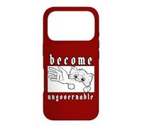 Become Ungovernable Cat Biting Arm Resistance Class Case for iPhone 17 Pro