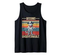 Become ungovernable Cowboy cat Funny cat Lover Meme Tank Top