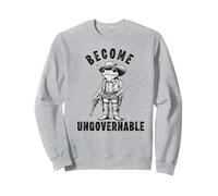 become ungovernable Cowboy frog funny frog Sweatshirt