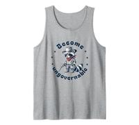 Become ungovernable Cowboy Raccoon Funny Trash Panda Tank Top