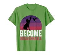 Become Ungovernable - Funny Cat Resist Political Corruption T-Shirt, Men, Grass Green, Medium