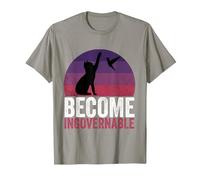 Become Ungovernable - Funny Cat Resist Political Corruption T-Shirt, Men, Slate Grey, 3X-Large