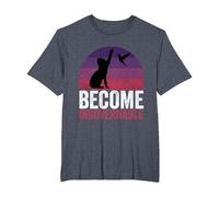 Become Ungovernable - Funny Cat Resist Political Corruption T-Shirt, Men's Big and Tall, Heather Blue, 2X Tall