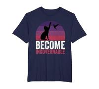 Become Ungovernable - Funny Cat Resist Political Corruption T-Shirt, Men's Big and Tall, Navy Blue, 2X Tall