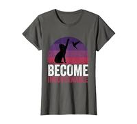 Become Ungovernable - Funny Cat Resist Political Corruption T-Shirt, Women, Asphalt Grey, Medium
