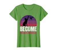Become Ungovernable - Funny Cat Resist Political Corruption T-Shirt, Women, Grass Green, 3X-Large