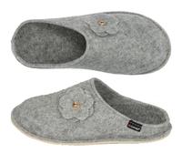 BeComfy Unisex Unisex Felt Slippers Made of Natural Wool Felt 36-46 EU, lightgrey, 5 UK