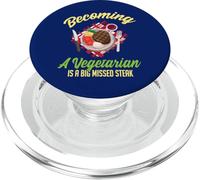 Becoming A Vegetarian Is A Big Missed Steak PopSockets PopGrip for MagSafe
