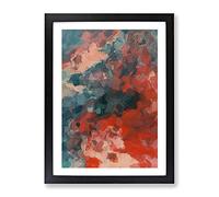 Becoming Abstract Framed Print | A2 Black Framed Wall Art | Ready to Hang | Abstract Fantasy Picture | Living Room Bedroom Lounge Office