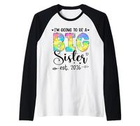 Becoming Big Sis Finally I'm Going to be Big Sister est 2026 Raglan Baseball Tee