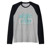 Becoming Bionic One Joint at A Time Artificial Injury - Raglan Baseball Tee