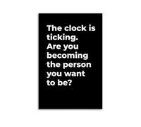 Becoming The Person You Want Motivational Posters for Room Aesthetic Canvas Wall Art Bedroom Decor16x24inch(40x60cm)