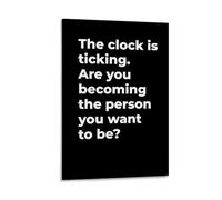 Becoming The Person You Want Motivational Posters for Room Aesthetic Canvas Wall Art Bedroom Decor20x30inch(50x75cm)