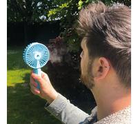 BeCool Rechargeable Mist Fan Blue