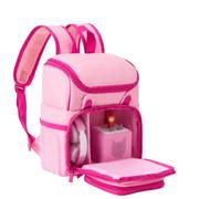 BECOSEFU Carrying Backpack Compatible with Toniebox 2/1 Starter Set & Tonies Figures,Travel Storage Organizer Bag for Tonies Characters, Headphones & Accessories,Pink(Bag Only)