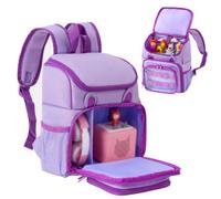 BECOSEFU Carrying Backpack Compatible with Toniebox 2/1 Starter Set & Tonies Figures,Travel Storage Organizer Bag for Tonies Characters, Headphones & Accessories,Purple(Bag Only)