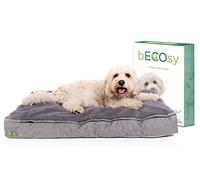 bECOsy® 100% Natural Latex | Waterproof & Machine Washable | Luxury Orthopaedic Cat Dog Bed | Grey Durable Soft & Cosy | Vegan (Medium - 36 inch 91x58x10cm)