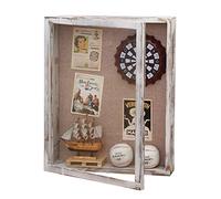 BECTSBEFF 16x20 Shadow Box, 4 Inch Depth Extra Large Shadow Box Frame with Glass, Big Display Cases for Memorabilia, Photos, Award, Flower, Ticket Stub - Distressed White