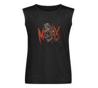 Becute AEW Jon Moxley MOX Grenade Vest Tank T-Shirt Graphic Mens Black Top Unisex Sleeveless Tee XL