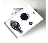 Becwdvo Car Stick Lever Handle Crystal 3-Piece Set Gear Shift Knob Volume Button/Fit for BMW X5 X6 E70 E71 08-13 Car Interior Accessories(Short Rod)