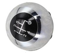 Becwdvo Car Stick Lever Handle Shift Knob Replacement Chrome Gear Knob Gear Shifting Car Interior Upgrade As Shown in The Figure Plastic and Metal/Fit for Fiat 500