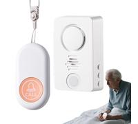 Bed Alarm - ABS Wireless Sensor & Pager Wireless Bedside Warning Bell - Waterproof Long Range Call Alarm for Patients, Sleep, Safety, Patients