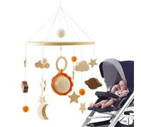 Bed Bell for Toddler - Rotating Ceiling Decoration Bed Bell,Handmade Soothing Bed Bell, Nursery Mobiles Bell for 0-3 Ages, Children, Boys