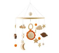 Bed Bell for Toddler | Rotating Ceiling Decoration Bed Bell - Wooden Bed Bell, Crib Wooden Wind Chime Bed Bell for 0-3 Ages, Toddler, Boys