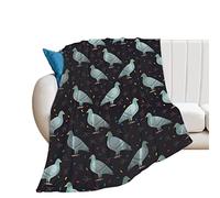 Bed Blanket Cute Cartoon Pigeon Birds Sleeping Blanket Comfy Warm Throw Blanket For Sofa Travel Couch 50" X 60"