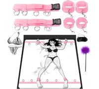 Bed Bonage Straps Restraint for Queen Size Bed Restraints Sexy Ties Restraints for Couples Bondaged Kit Sex Tie Downs Under Mattress for Adults Couples King Bed SM Toys Sex Gaming Play Sweatshirt B20