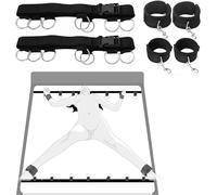 Bed Bondage Set DBSM Bed Restraints Sex Kit Bedroom Sex Toys for Couples Under Mattress Handcuffs Clips
