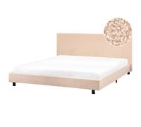 Bed Boucle ALBI 180 x 200 cm (EU Super King) Beige